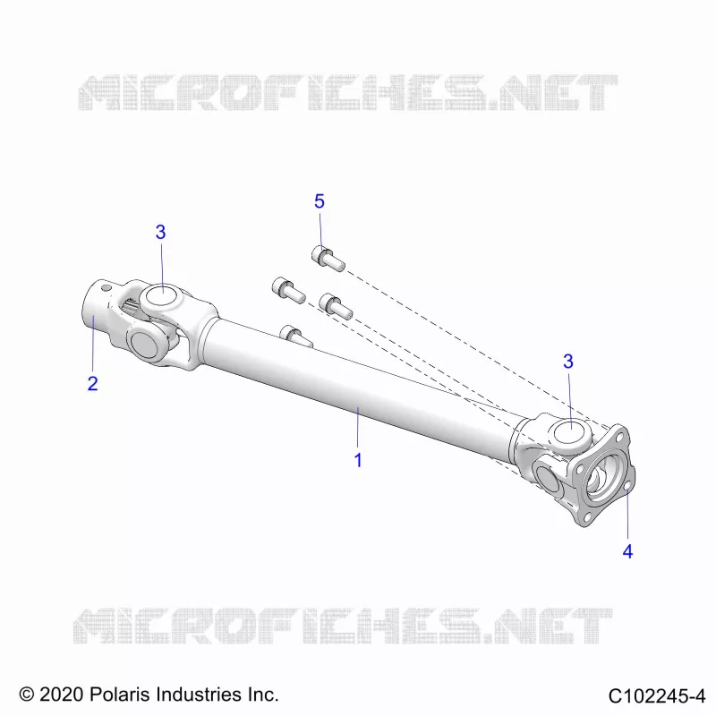 DRIVE TRAIN, REAR PROP SHAFT