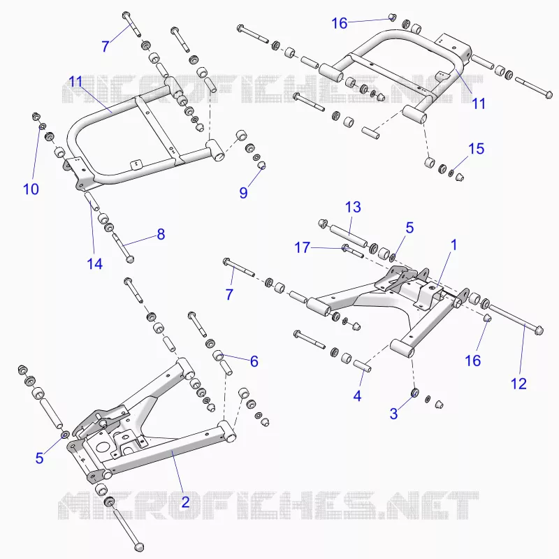 REAR SUSPENSION CONTROL ARMS