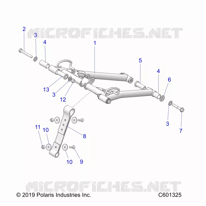 SUSPENSION, FRONT TORQUE ARM