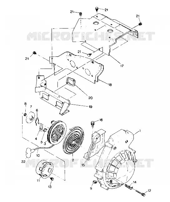 BLOWER HOUSING/RECOIL STARTER INDY LITE (4919311931032A)