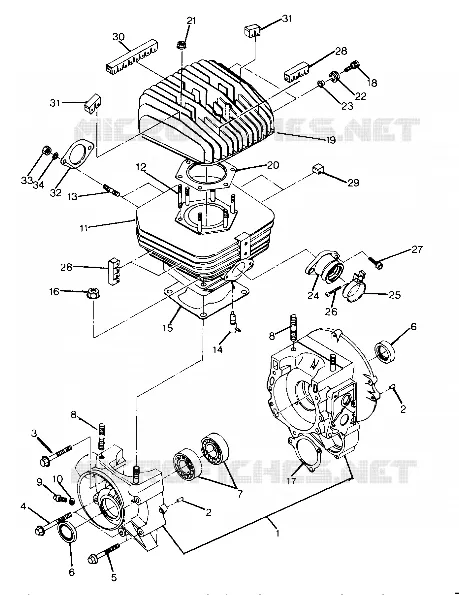 CRANKCASE AND CYLINDER (4917741774036A)