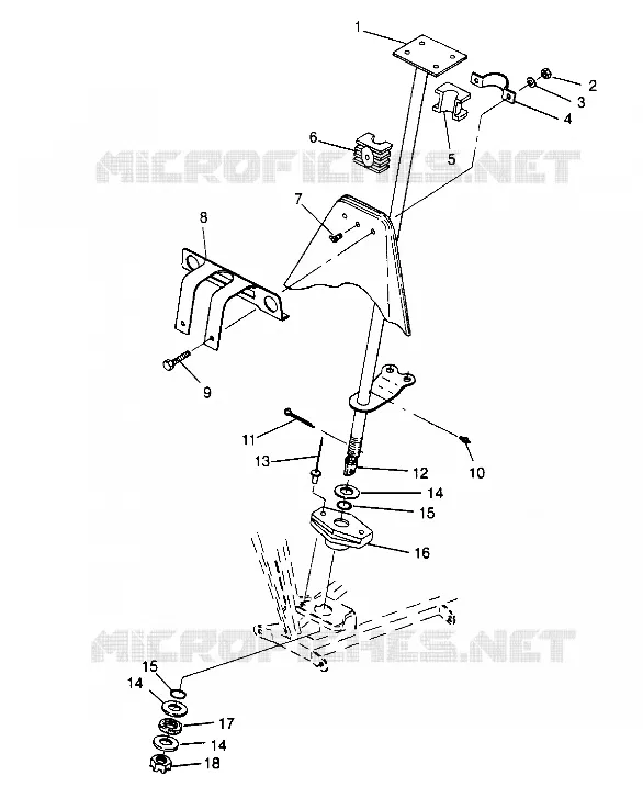 STEERING POST   ASSEMBLY TRAIL BOSS W948527 (4926822682B004)