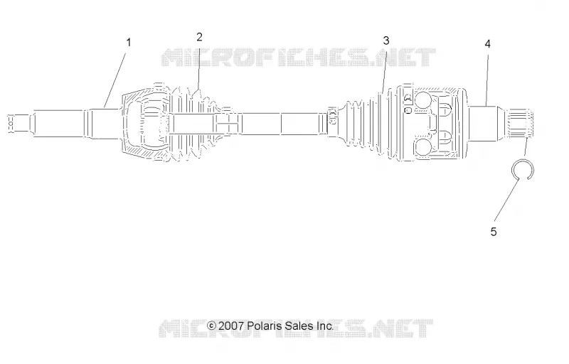 DRIVE SHAFT REAR
