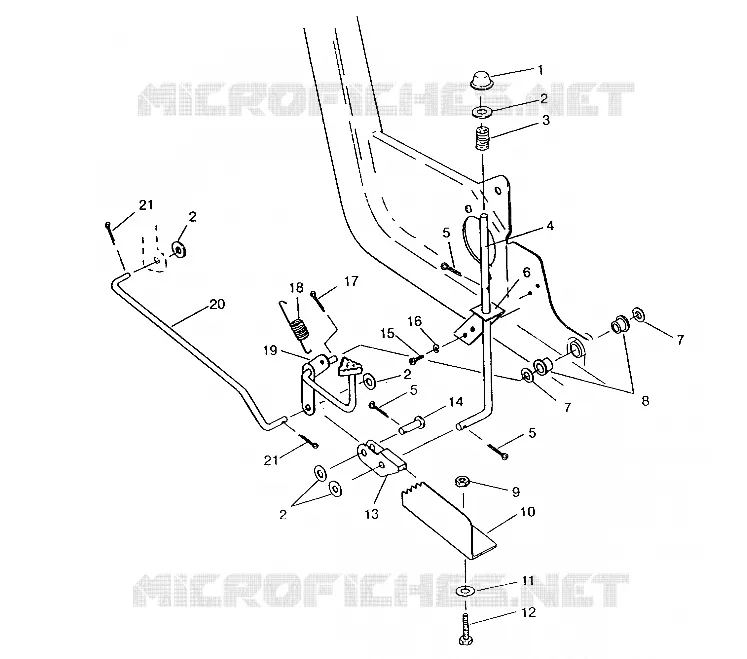 FOOT PEDAL   PARKING BRAKE 6X6 400L, SWEDISH S948740 AND  NORWEG (4926812681004A)