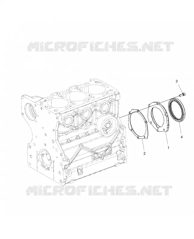 ENGINE, CRANKSHAFT OIL SEAL FLANGE