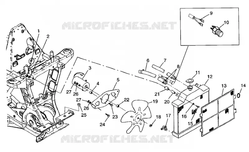 COOLING SYSTEM XPLORER 400L W97CC38C (4939753975A011)