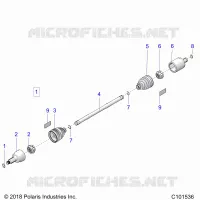 DRIVE TRAIN, FRONT DRIVE SHAFT