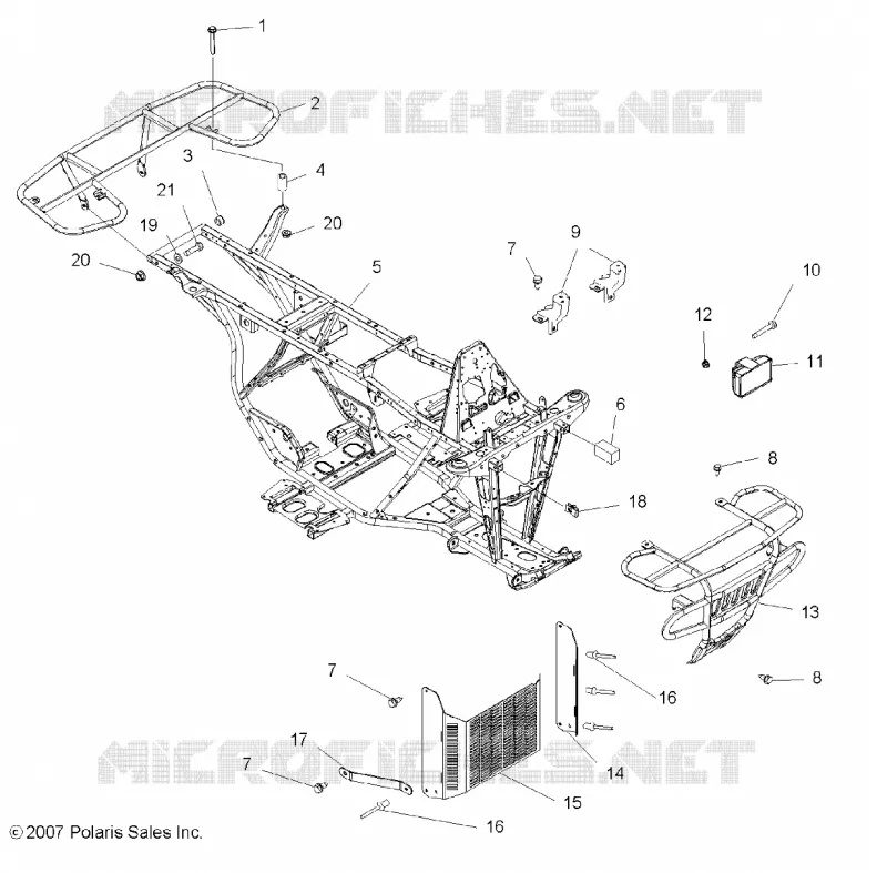 CHASSIS, FRAME, RACKS AND BUMPER
