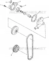 WATER PUMP CLASSIC TOURING 0973365 AND EUROPEAN CLASSIC TOURING E973365 (4938493849C010)