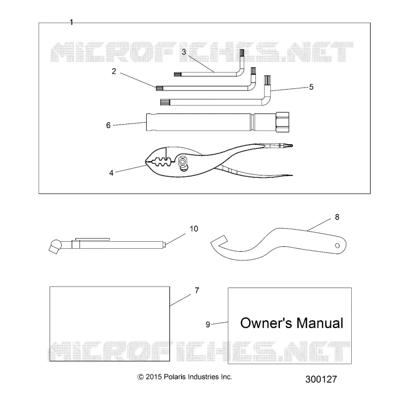 REFERENCES, TOOL KIT AND OWNERS MANUALS