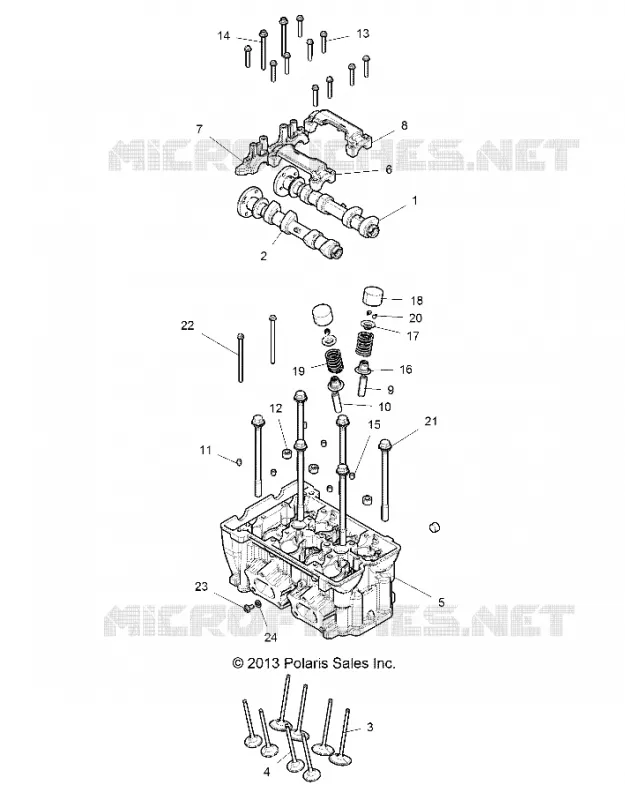 CYLINDER HEAD AND VALVES