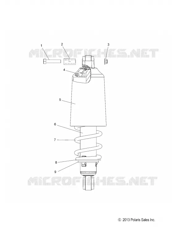 SUSPENSION, FRONT SHOCK TRACK (7043995)