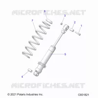 SUSPENSION, REAR SHOCK TRACK (7045816)