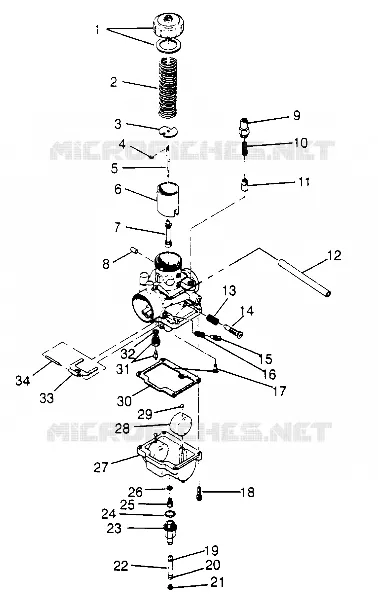 CARBURETOR WIDETRAK LX 0952064 AND  EUROPEAN WIDETRAK LX E952064 (4928942894C012)