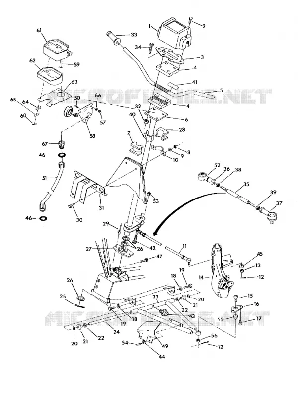 STEERING ASSEMBLY 350 4X4 / W928139 (4922832283013A)
