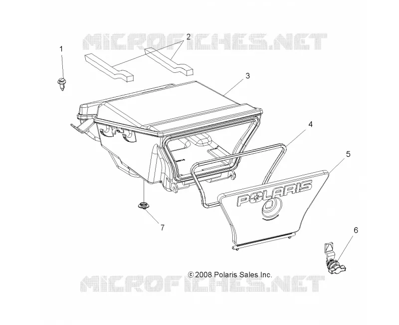 REAR BODYWORK STORAGE BOX