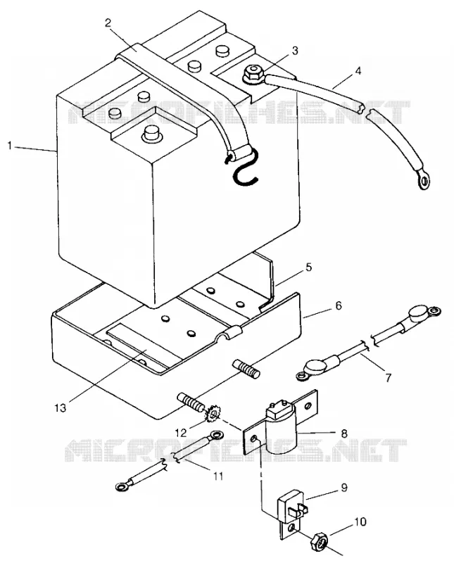 BATTERY BOX LITE DELUXE 0963431 (4931663166A014)