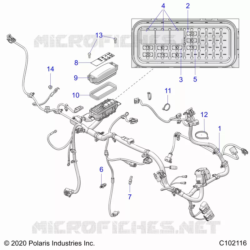 ELECTRICAL, WIRE HARNESS AND FUSES