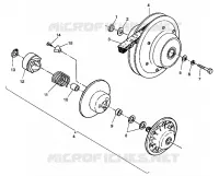 DRIVEN CLUTCH ASSEMBLY 6X6 350L S938739 (4924362436032A)