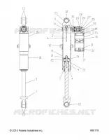 REAR TRACK SHOCK, HI LO ADJ. (7044383)