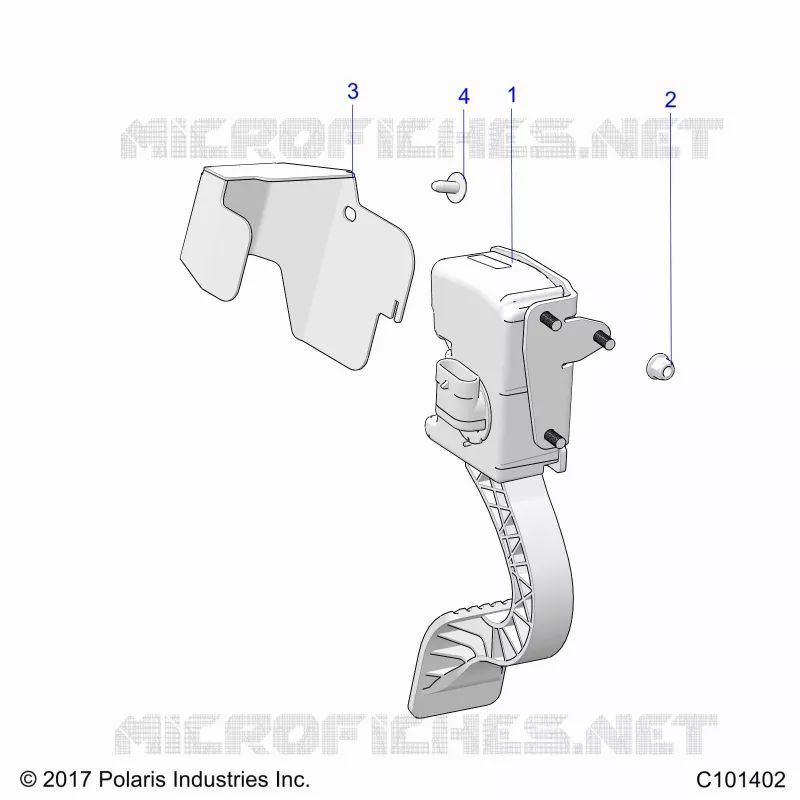 THROTTLE PEDAL AND MOUNT