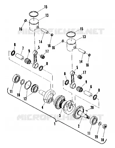 PISTON AND CRANKSHAFT (400) (4910941094035A)