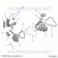 ENGINE, ALTERNATOR  COVER HVAC