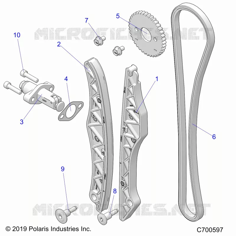 CAM CHAIN AND TENSIONER