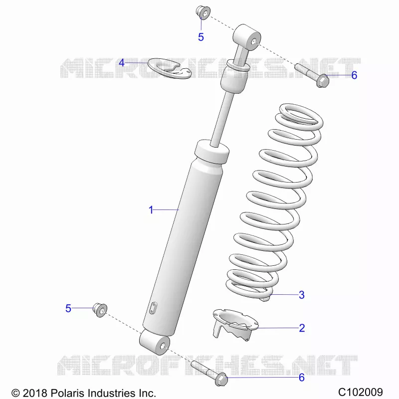 SUSPENSION, FRONT SHOCK
