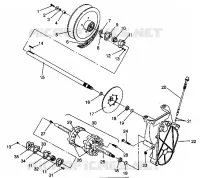 DRIVE TRAIN ASSEMBLY 440 XCR SP 0941660 (4927082708019A)