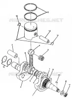 CRANKSHAFT AND PISTON TRAIL BOSS / W928527 (4922892289034A)