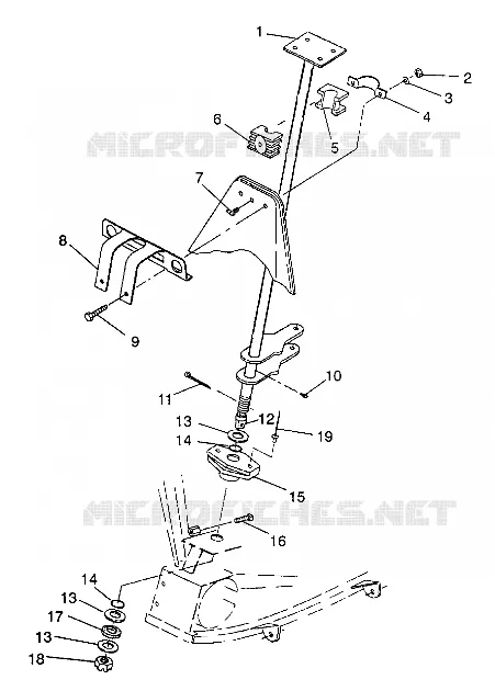 STEERING POST   ASSEMBLY 4X4 350L W938139 (4924052405018A)