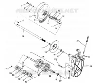 DRIVE TRAIN ASSEMBLY  500 EFI 0952774, EFI SKS 0952574,   EFI SKS PT 095297 (4929052905B012)