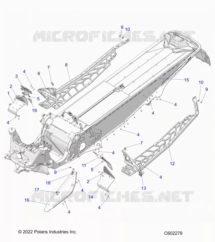 CHASSIS, CLUTCH GUARD, FOOTRESTS, AND RUNNINGBOARDS