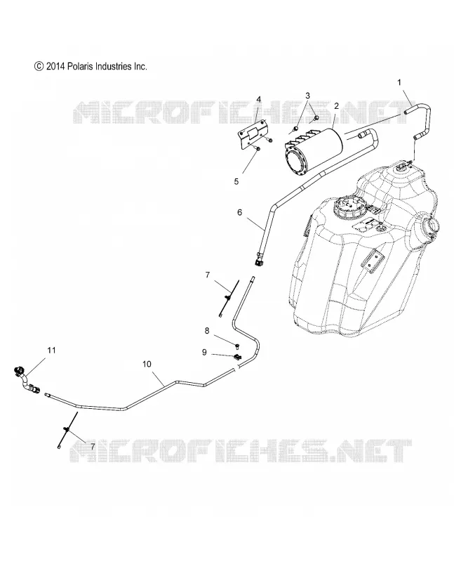 FUEL SYSTEM, EVAP -T19AAPFABY (CALIFORNIA ONLY) (49SLINGSHOTEVAP14SLING)