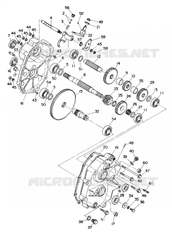 GEARCASE ASSEMBLY 350 2X4 (4918531853027A)
