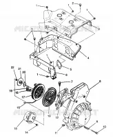 BLOWER HOUSING   RECOIL STARTER TRAIL 0972761, EUROPEAN TRAIL E972761,  TRA (4938313831D008)