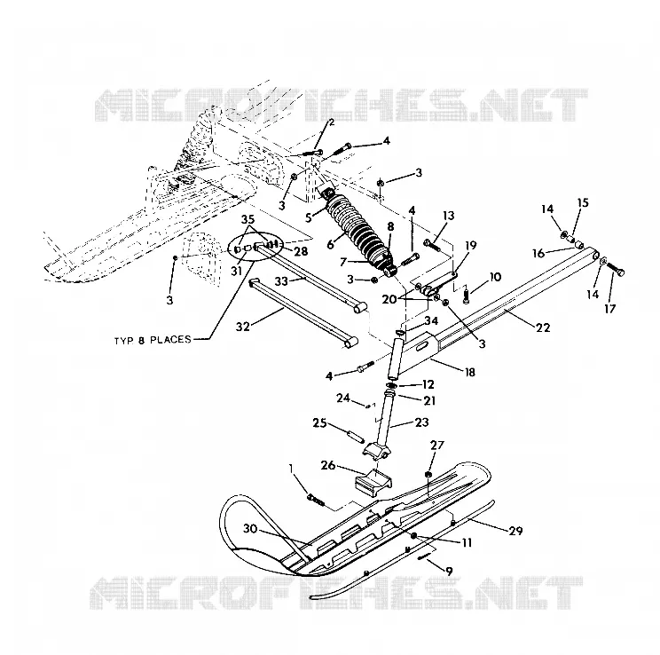 FRONT SUSPENSION AND SKI INDY LITE GT (4921342134009A)
