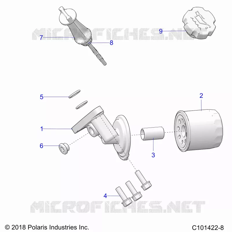 OIL FILTER AND DIPSTICK