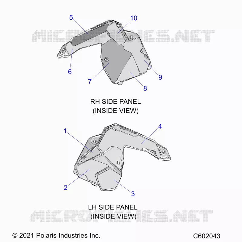 SIDE PANELS FOAM/FABRIC
