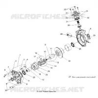 DRIVE TRAIN, FRONT GEARCASE INTERNALS (BUILT 8/29/07 AND AFTER)