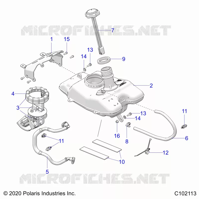 FUEL SYSTEM, FUEL TANK ASM.