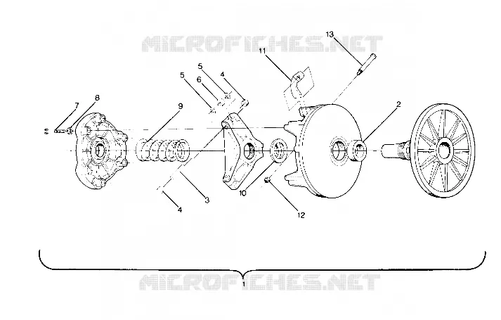 DRIVE CLUTCH STAR AND SPRINT E/S (4914151415010A)