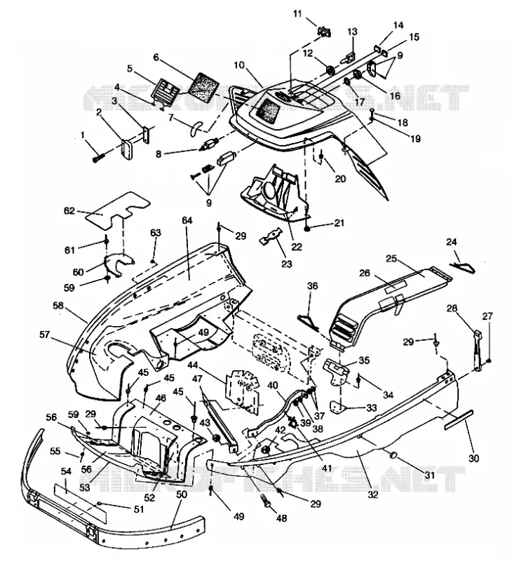 NOSEPAN   CONSOLE ASSEMBLY LITE 0943433,STARLITE 0943427 AND  LITE DELUXE (4924992499003A)