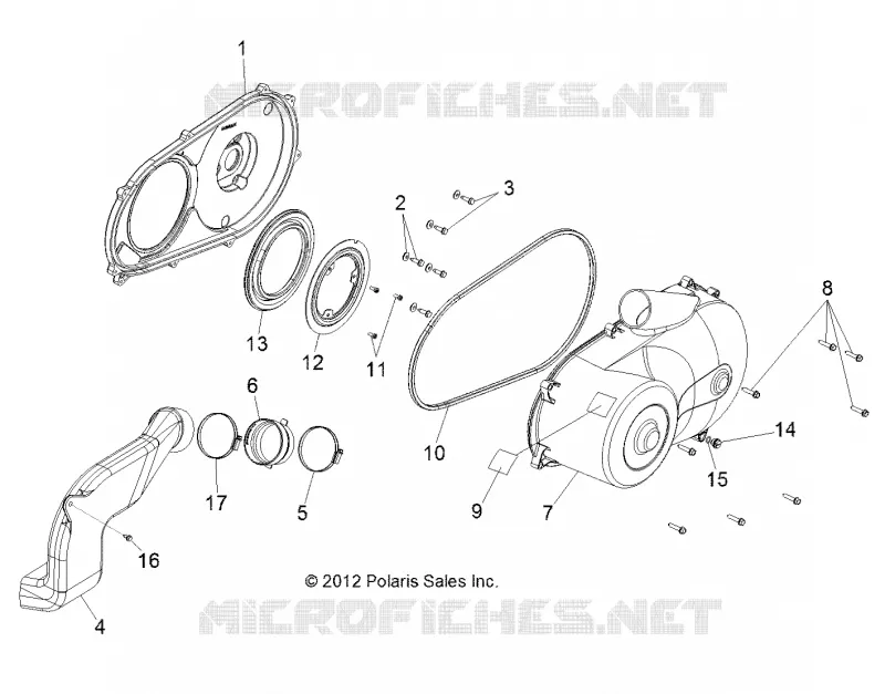 DRIVE TRAIN, CLUTCH COVER