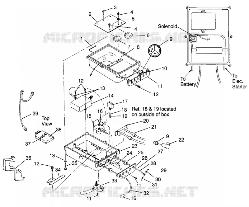 ELECTRICAL BOX SLT 700 B964166 AND INTL. SLT 700 I964166 (4933923392B010)