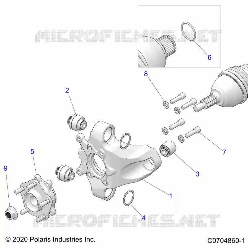 SUSPENSION, REAR CARRIER AND HUB