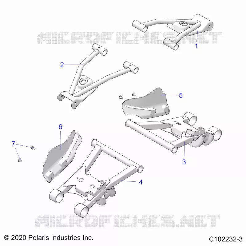 REAR SUSPENSION CONTROL ARMS