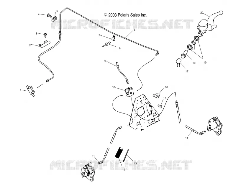 CONTROLS-MASTER CYLINDER/BRAKE LINE