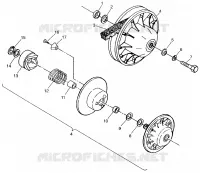 DRIVEN CLUTCH MAGNUM 2X4 W97AA42A (4940704070B012)